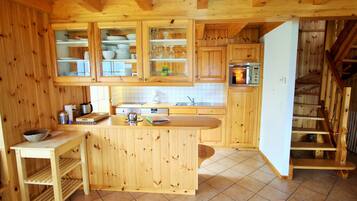 Chalet | Dapur pribadi | Kursi makan untuk bayi