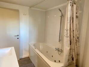 Shower, jetted tub, hair dryer, toilet paper - L'Ecu d'Argent (Barbençon)
