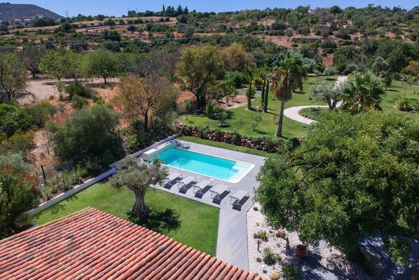A heated pool