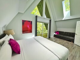 Premium bedding, memory foam beds, individually decorated