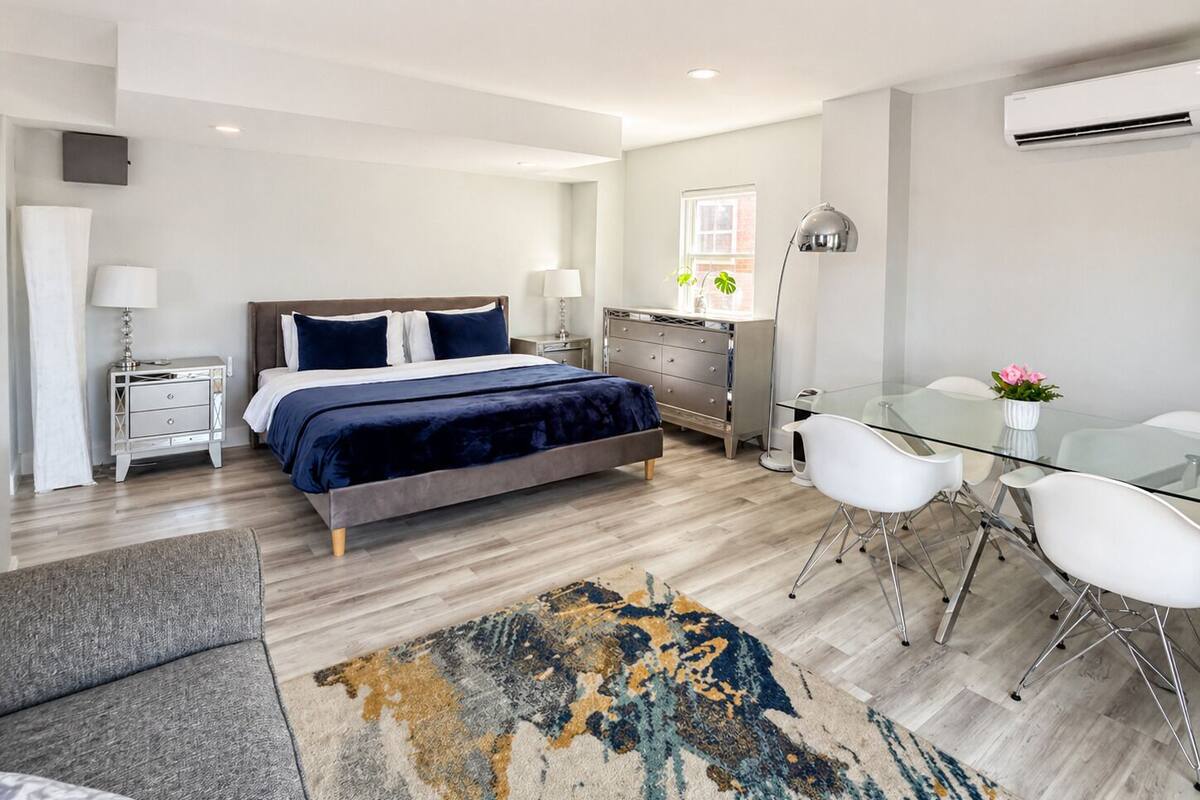 Suite estudio Deluxe, no fumadores, vistas al complejo turístico | Ropa de cama de alta calidad y colchones viscoelásticos