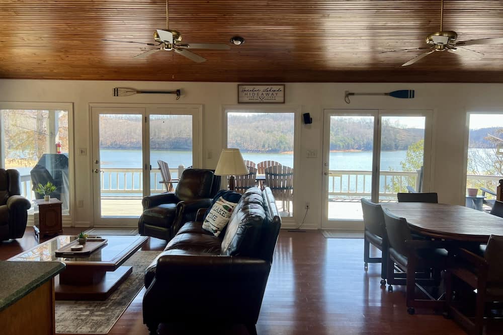 East Norris Point Breathtaking Lake View with Private Dock in Year Around Water