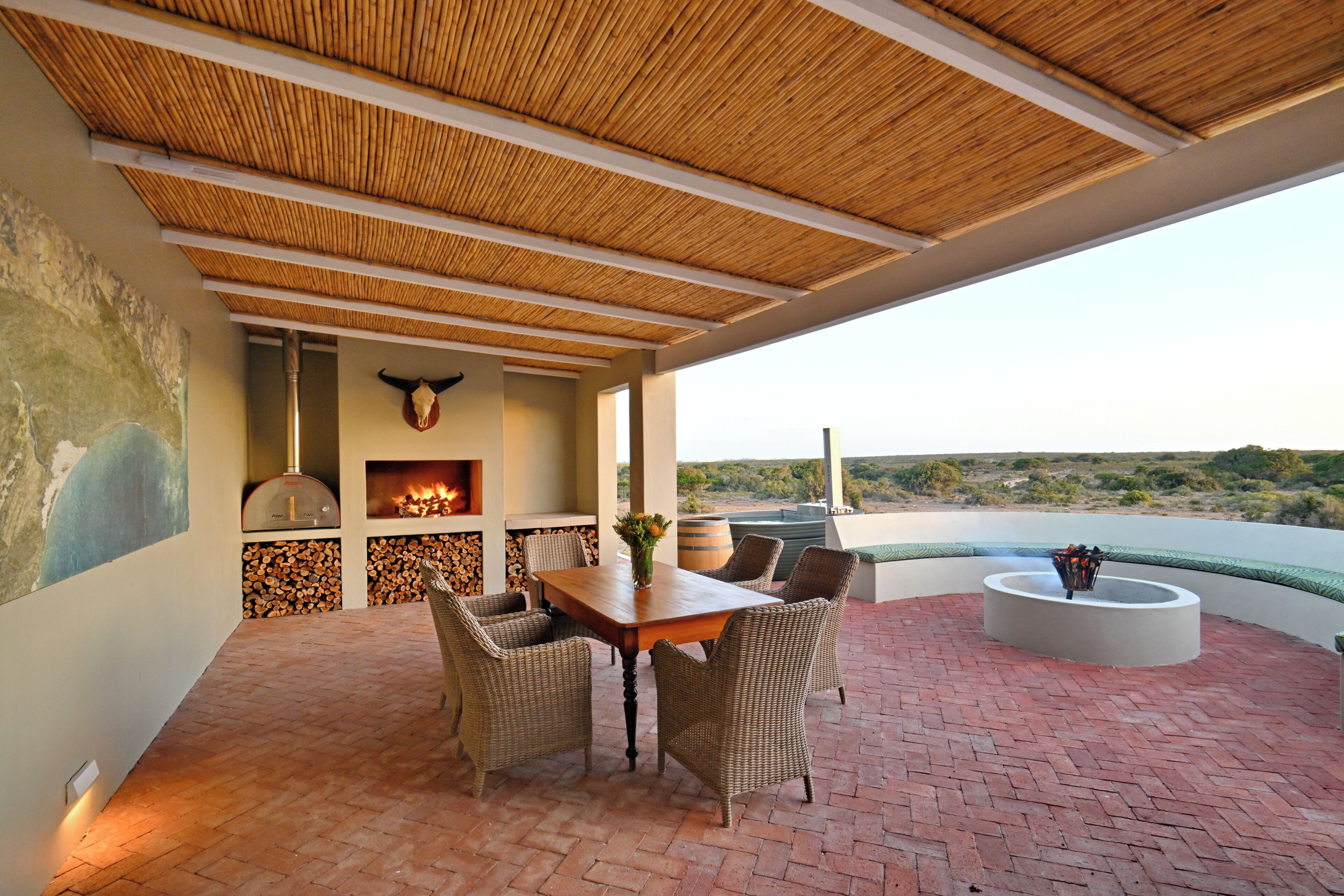 Vila standard, vista para o jardim | Terraço/pátio
