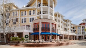 Experience the welcoming atmosphere of Marlin Grill, where outdoor seating areas offer a comfortable spot to relax.