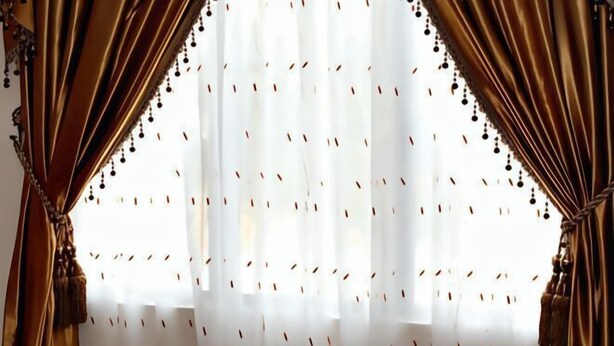 A window with sheer curtains and a pattern of small, evenly spaced dots. - K GARDEN HOTEL PARIT BUNTAR (Parit Buntar)