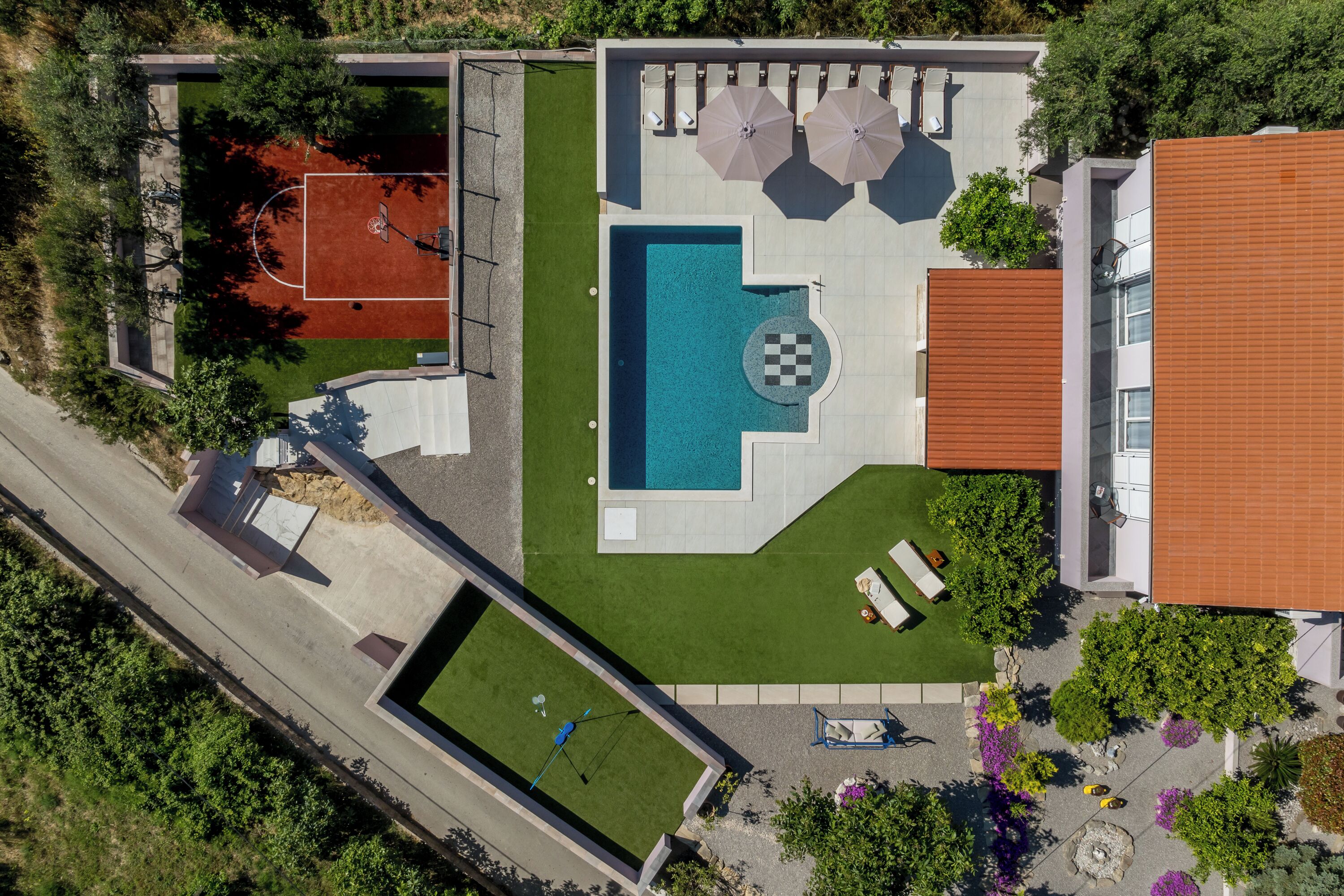 Aerial view.