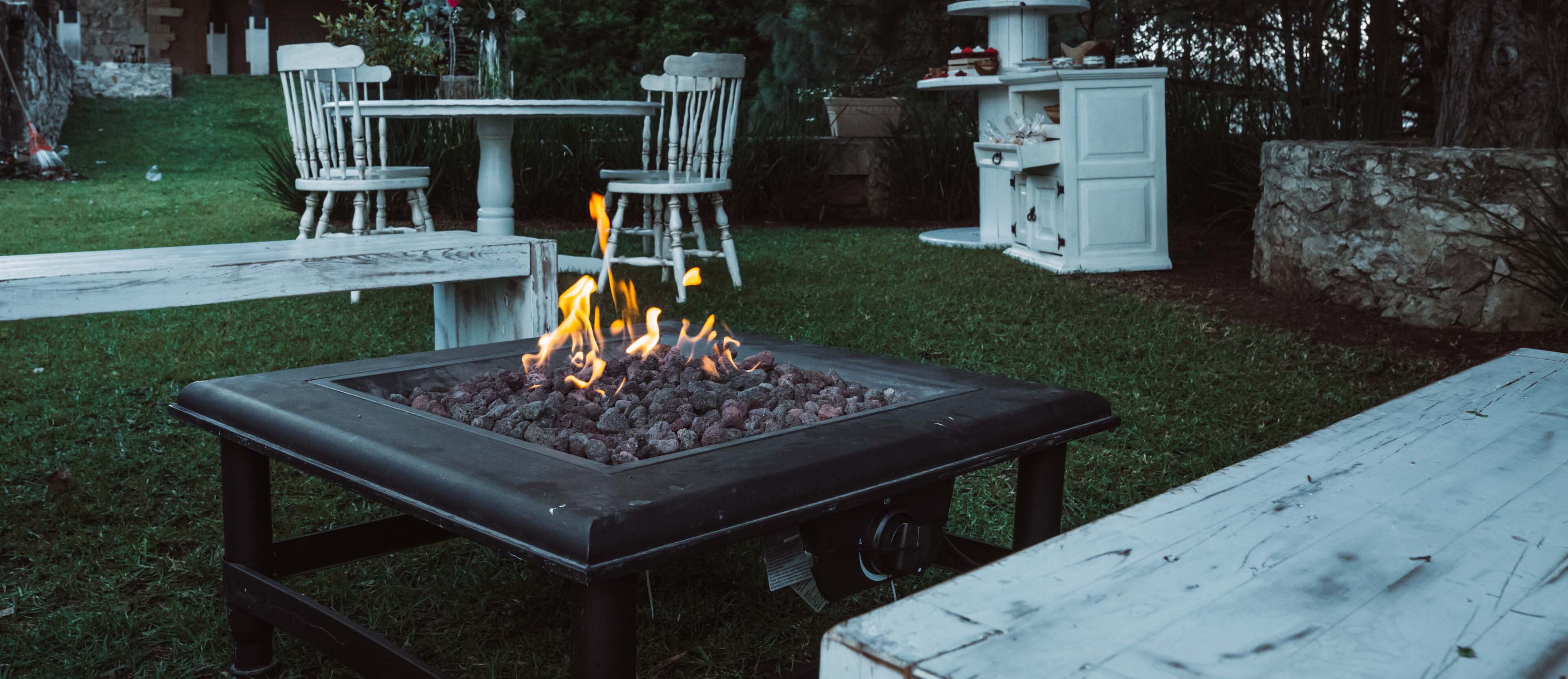 outdoor wedding area