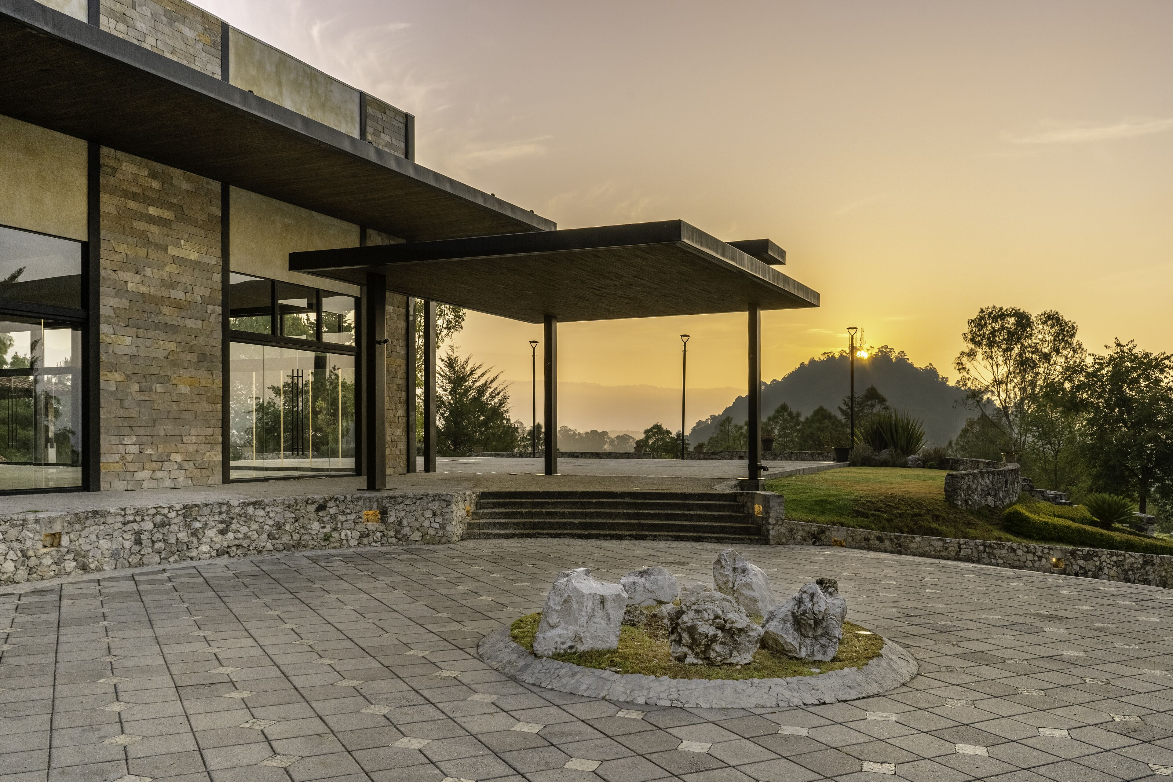 Outdoor wedding area