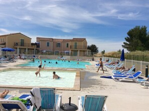 Piscine extérieure, piscine chauffée