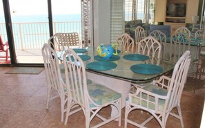 Superior Condo, 3 Bedrooms | Private kitchen | Full-sized fridge, microwave, stovetop - Dunes of Panama - 3 Bedroom Condos (Panama City Beach)