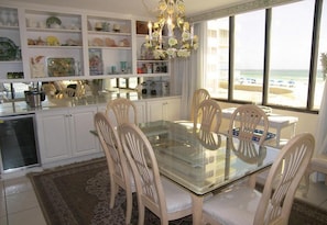 Deluxe Condo, 3 Bedrooms | Private kitchen | Full-sized fridge, microwave, stovetop - Dunes of Panama - 3 Bedroom Condos (Panama City Beach)
