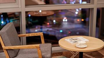 Down comforters, memory foam beds, in-room safe, desk