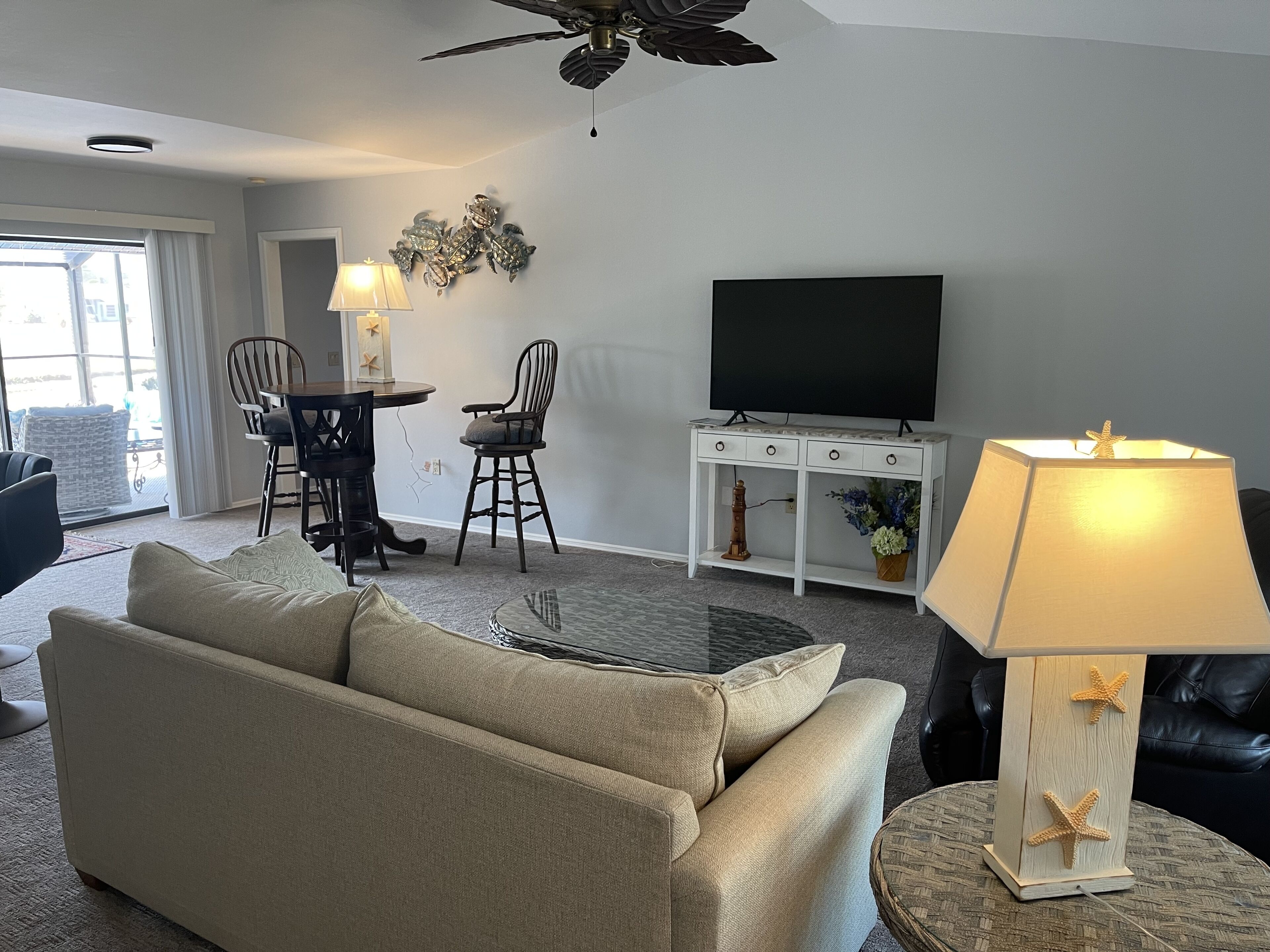 Télévision, cheminée