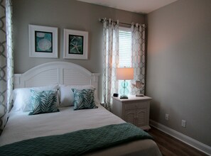 2 bedrooms, in-room safe, iron/ironing board, travel crib