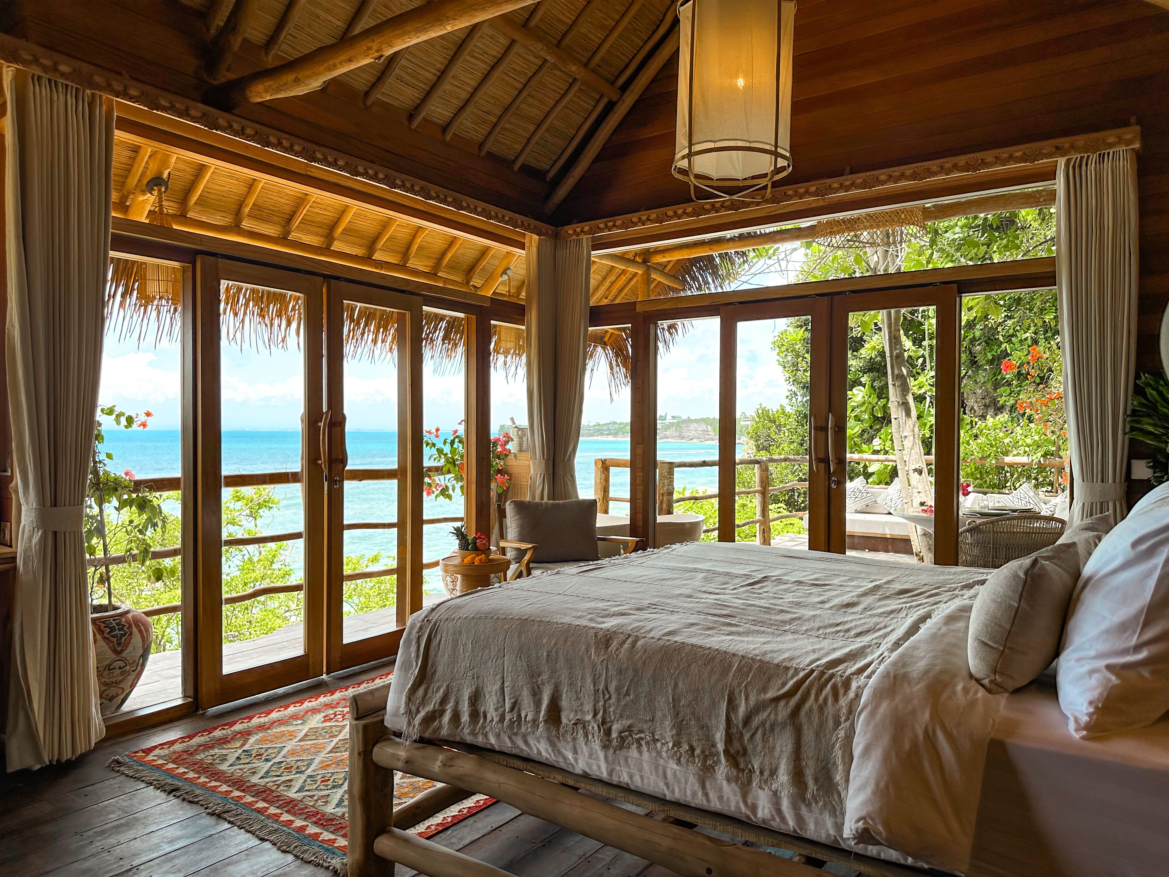 蜜月客房, 1 间卧室, 海景 | 埃及棉床单、高档床上用品、客房内保险箱、办公桌