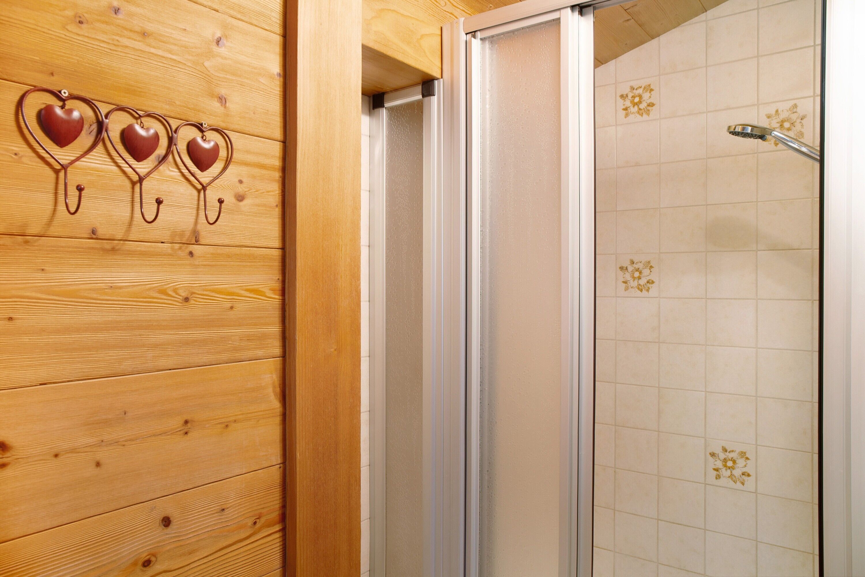 Een douche, een haardroger, handdoeken