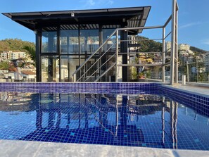 Pool - A/C WIFI Zona Romantica Private Balcony Roof Top/Pool 5 Blocks from the beach (Puerto Vallarta)