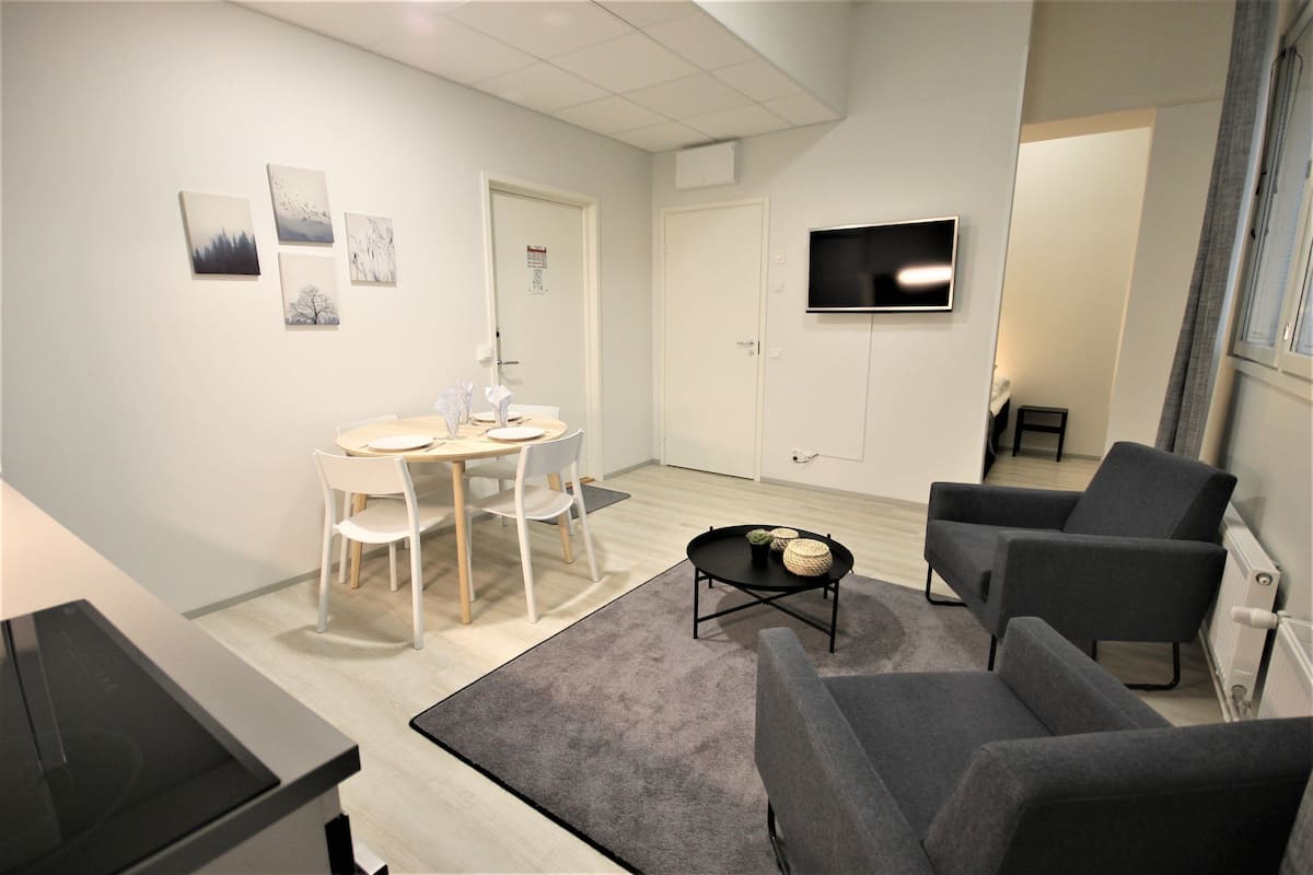 Leilighet – classic | Skrivebord, blendingsgardiner, strykejern/-brett og wi-fi (inkludert)