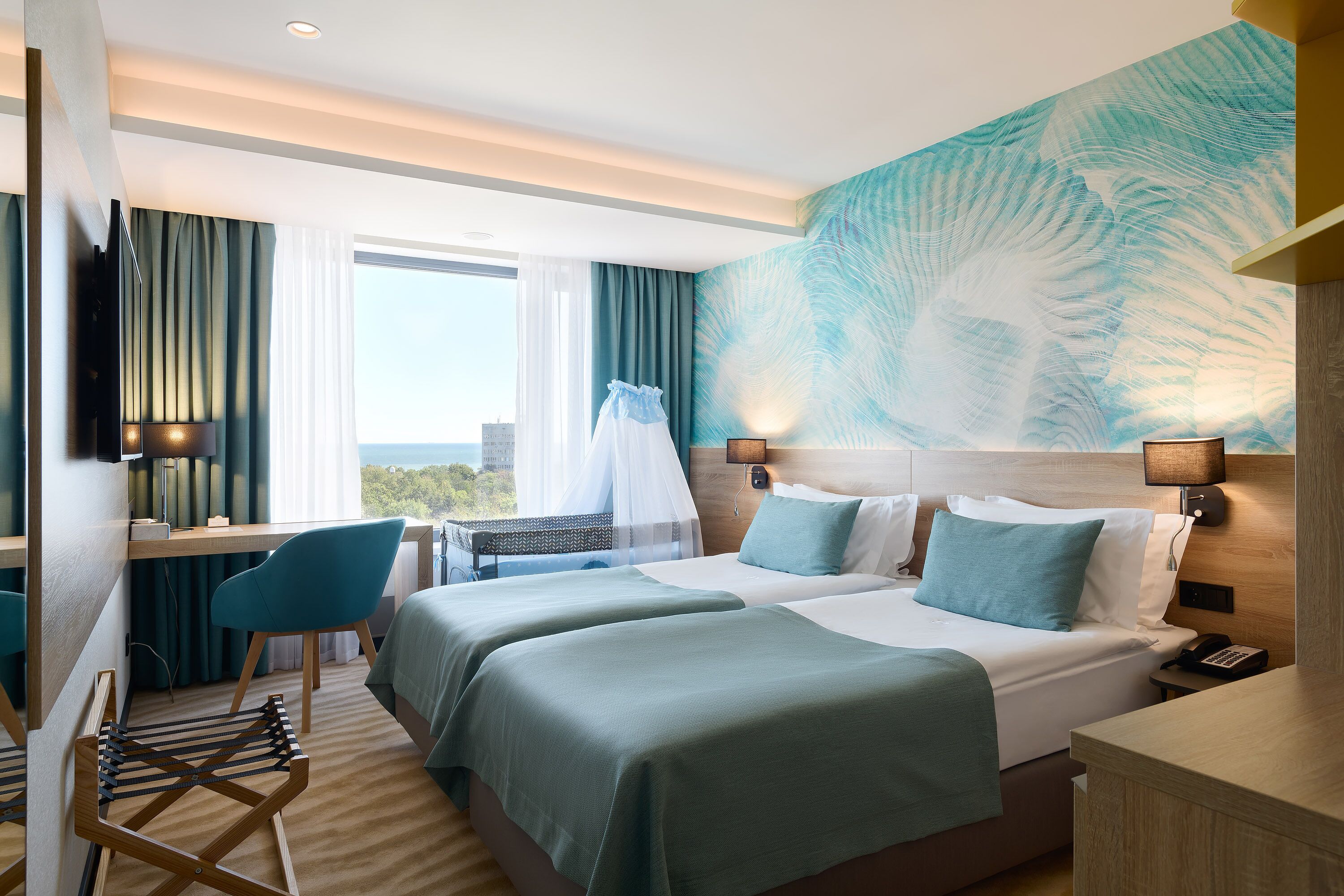 Biancheria da letto di alta qualità, minibar, una cassaforte in camera