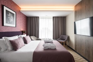 Premium bedding, minibar, in-room safe, desk