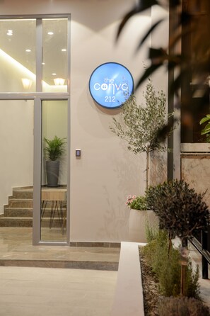 Voorkant van accommodatie