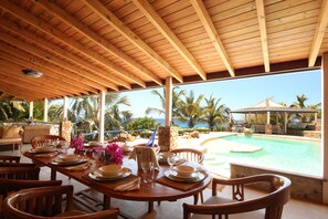 Villa, 5 Bedrooms, Smoking, Private Pool | Dining room - The Carib House 5 Bedrooms And Pool Close To Beach (Falmouth Harbour)