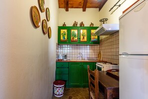 Apartment | Private kitchen | Fridge, oven, stovetop, coffee/tea maker