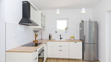 Private kitchen | Fridge, oven, stovetop, dishwasher