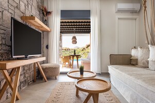 Vila exclusiva, 2 quartos, piscina particular, vista para o mar | 2 quartos, roupas de cama premium, cofres nos quartos