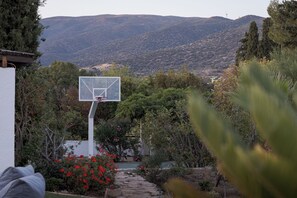 Villa | Living area | Smart TV, fireplace, Netflix, streaming services - Villa Nefeli (Ermionida)