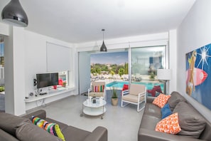 Villa, 5 Bedrooms, Private Pool, Garden View | Living room - Villa Kia, Luxury 5bdr Villa (Paralimni)