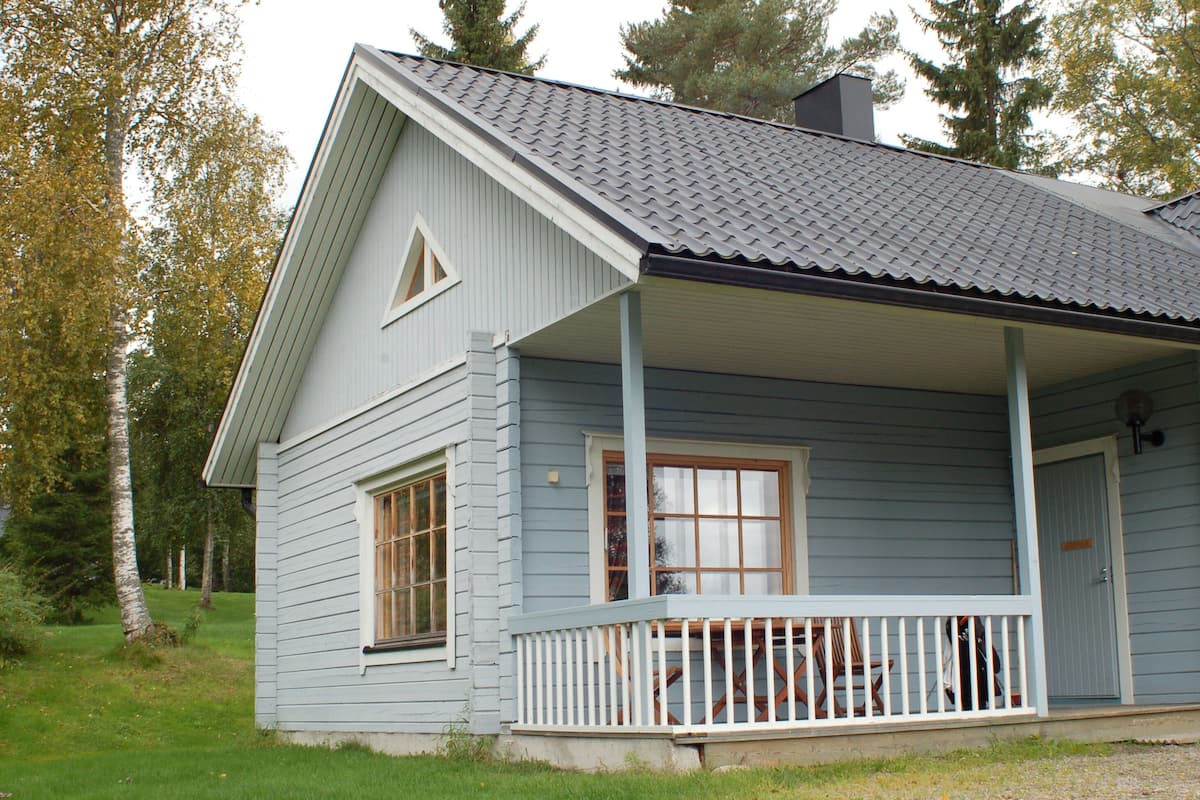 Stuga - bastu (99m2) | Terrass/Patio