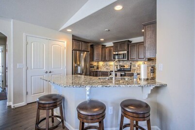 Near USAFA Townhome with Pool Table and Patio view