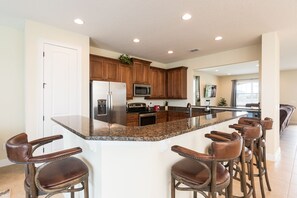 House, 6 Bedrooms | Private kitchen | Fridge, oven, coffee/tea maker - Luxury Disney Dreams Pool Spa Game Room 6 Bedroom Home by RedAwning (Kissimmee)