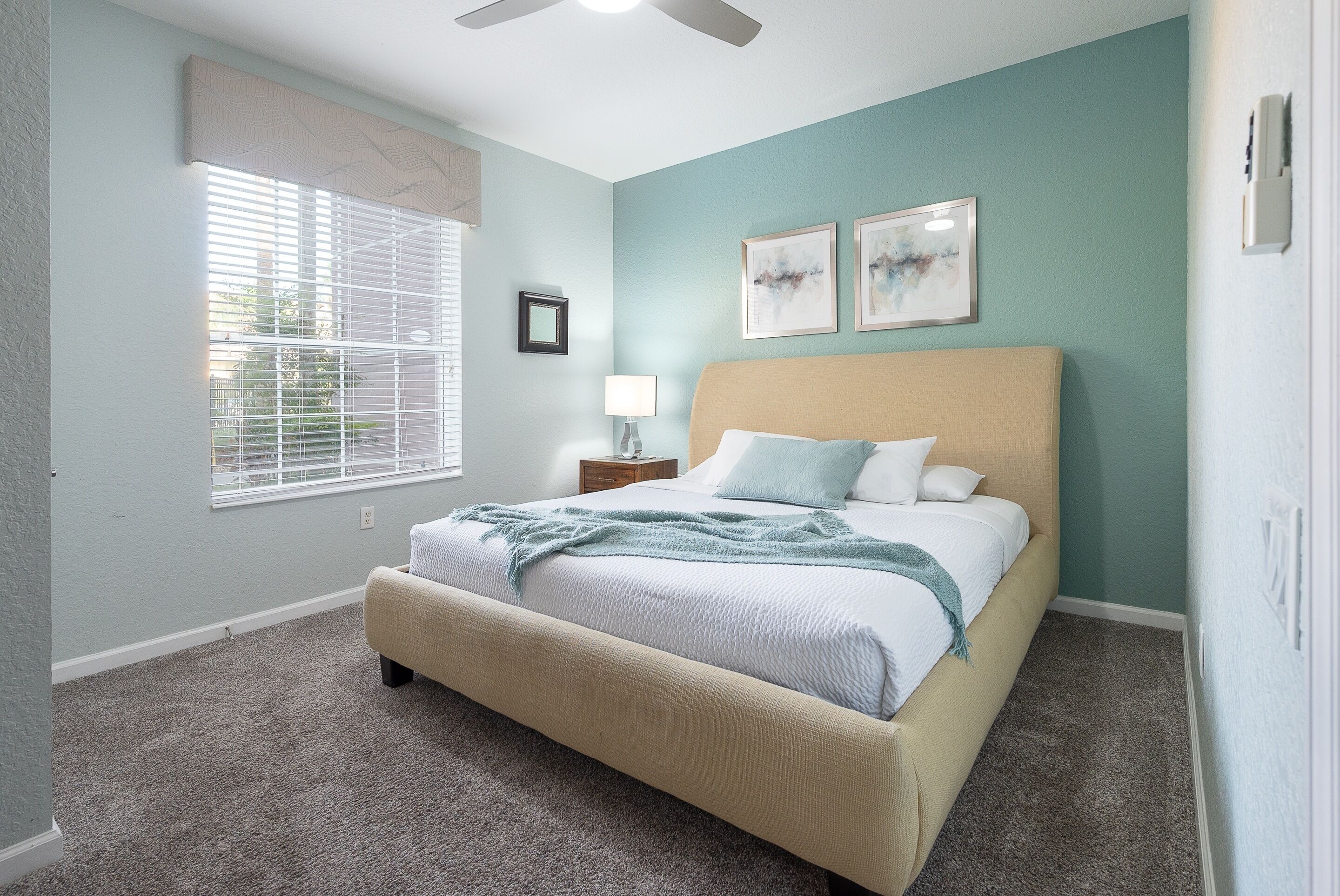 3 bedrooms, laptop workspace, iron/ironing board, cots/infant beds