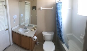 Hair dryer, towels