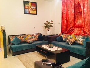 Apartment, 2 Bedrooms, Smoking, Balcony | Living area - Relaxation Apartment (Saâda)