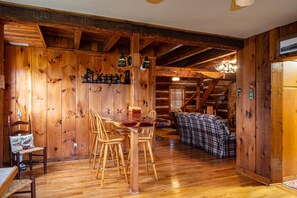 Dining - Country Cabin with Creek Frontage, High Speed Internet, and Electric Car Charger (New Castle)