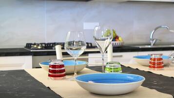 Leilighet – comfort, 1 soverom (Sapore di mare) | Eget kjøkken | Kjøleskap, ovn, kokeplater og espressomaskin