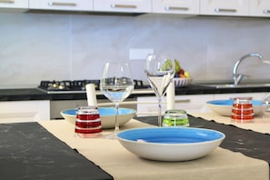 Comfort-Apartment, 1 Schlafzimmer (Sapore di mare) | Eigene Küche | Kühlschrank, Ofen, Herdplatte, Espressomaschine