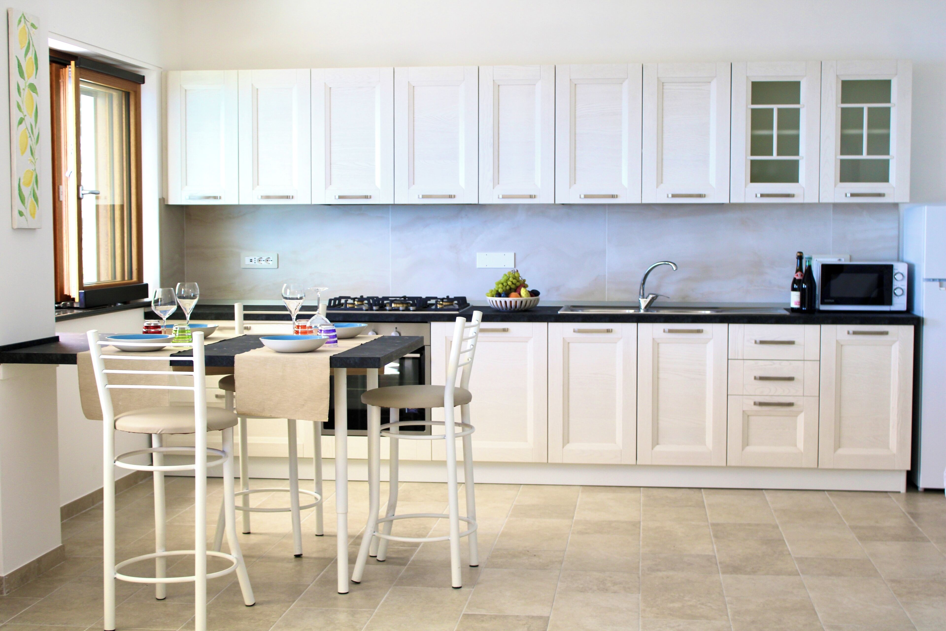 Apartamento Confort, 1 habitación (Sapore di mare) | Cocina privada | Frigorífico, horno, placa de cocina y máquina de café espresso