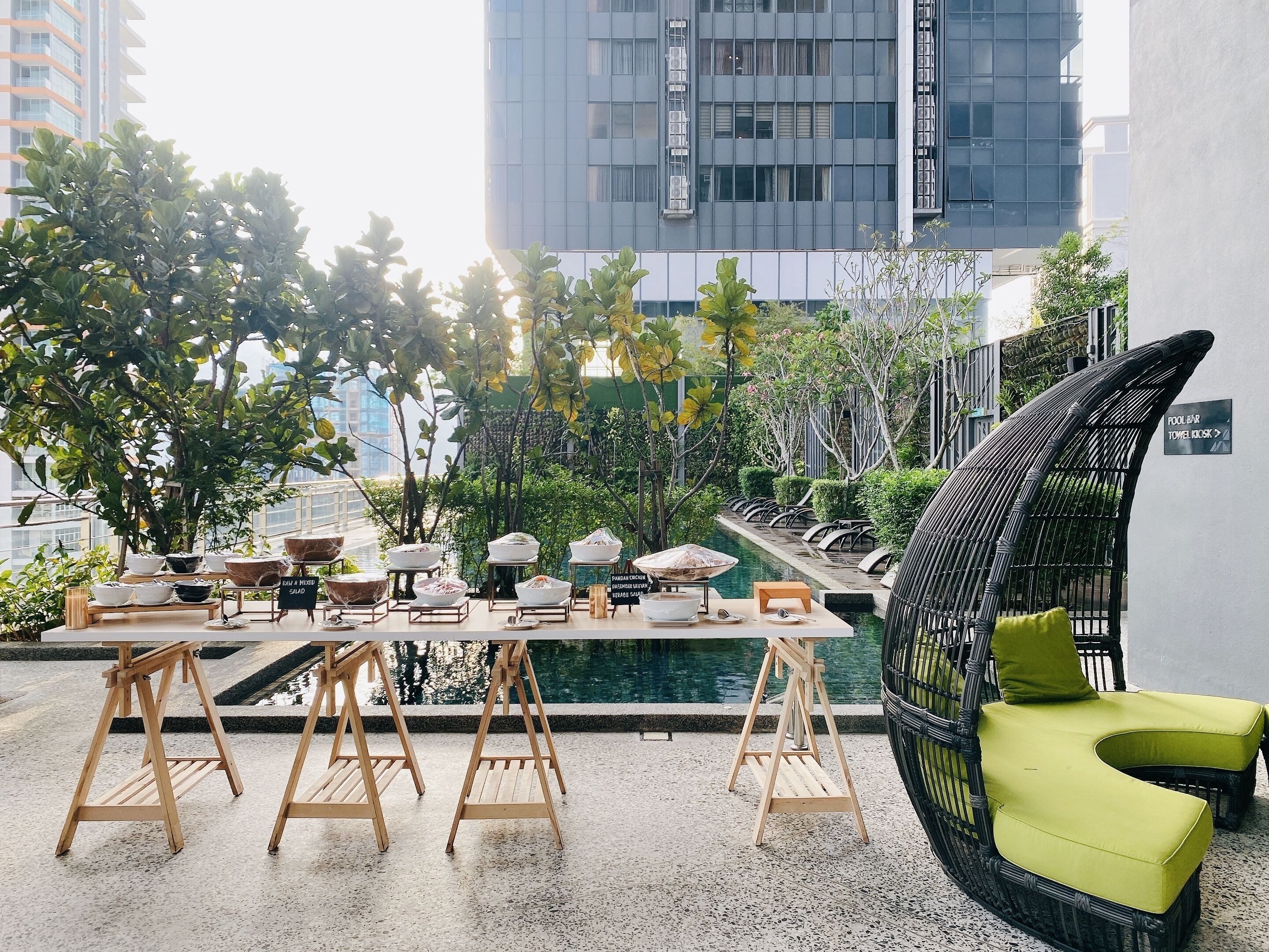 Área para banquetes al aire libre