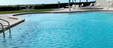 A heated pool