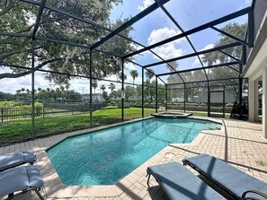 Villa, 6 Bedrooms | Pool | A heated pool - This amazing 6 Bedroom property with a lake view Villa by RedAwning (Kissimmee)