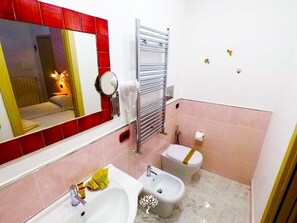 Shower, hair dryer, bidet, towels - Vacation home La Suscella with garden (Torchiara)