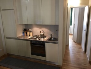 Apartment, 1 Bedroom, Patio, City View | Private kitchen - "borgo Santa Lucia, Casa Legnaia" (Milan)