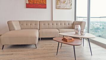 Apartemen, 2 kamar tidur | 2 kamar tidur dan seprai linen