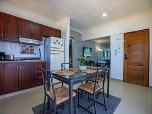 Condo, 2 Bedrooms, Smoking, Private Pool | Dining room - Cozy 2br-2bt Apt Near The Beach And Main Street (Sosúa)