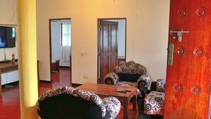 Ferienhaus, 3 Schlafzimmer, Raucher, Balkon | Wohnzimmer