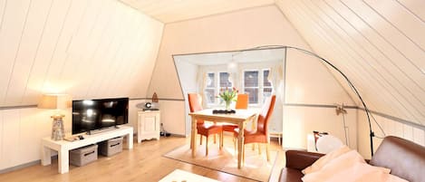 テレビ、書庫、ステレオ